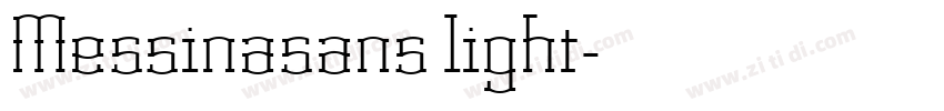 Messinasans light字体转换